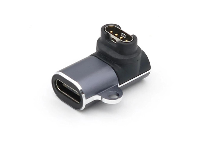 For G-armin fenix 7X/6/6S/6X Portable Charger Adapter Type-C/8 Pin/Micro USB Charger Converter Adapter for G-armin Venu 2S/2(Type-C 3D Elbow)