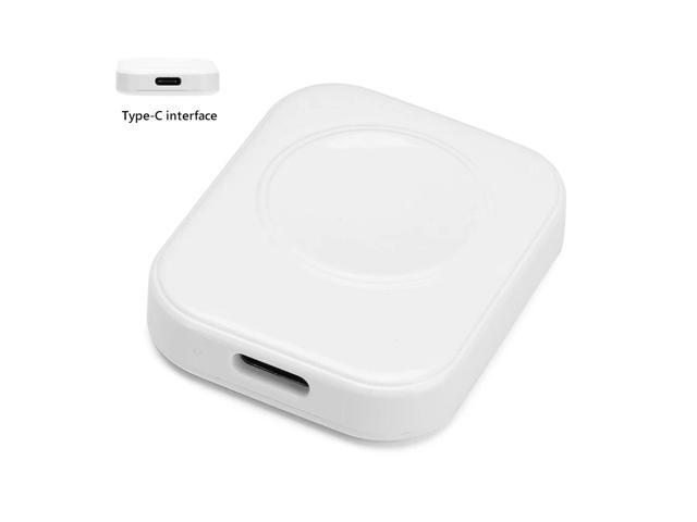 5V/1A Smartwatch Wireless Charging Replacement Magnetic Smartwatch Charger Smart Watch Accessories for Ap-ple Watch Ultra 49mm(White-TYPE C Port)