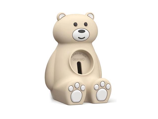 1pc Silicone Charge Stand Holder Station Cable Organizer Wireless Charging Cradle Dock Replacement for S-amsung Galaxy Watch5 / 5 Pro(Khaki)