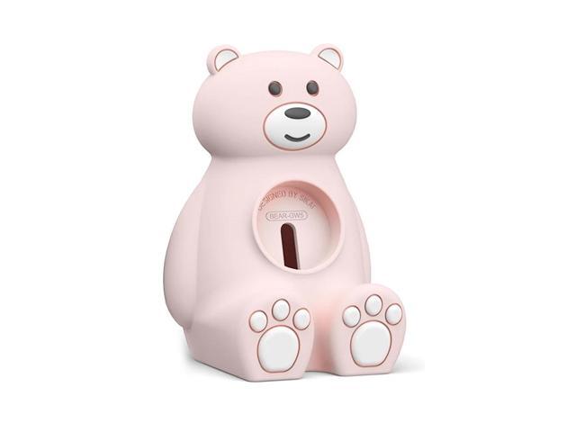 1pc Silicone Charge Stand Holder Station Cable Organizer Wireless Charging Cradle Dock Replacement for S-amsung Galaxy Watch5 / 5 Pro(Pink)