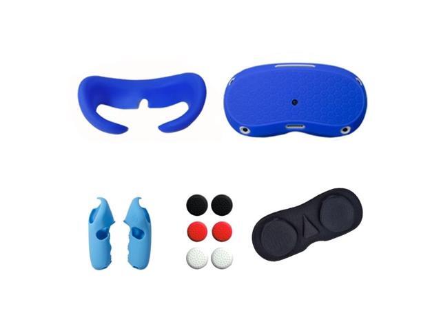 for P-ICO4 Replacement Face Pad Cushion Face Shield Host Sleeve Eye Pad Handle Covers Keys Caps(blue)