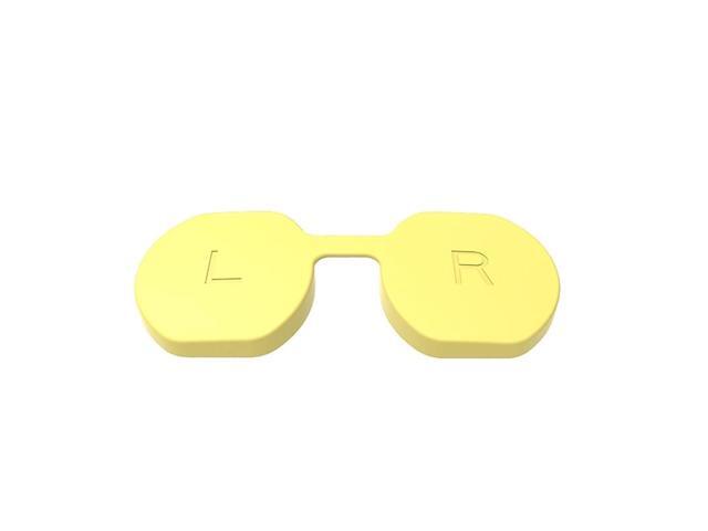Soft Lens Cover VR Lens Soft VR es Silicone Caps Anti Scratch Caps for PS VR2 Headset Scratchproof Flexible Cover(yellow)