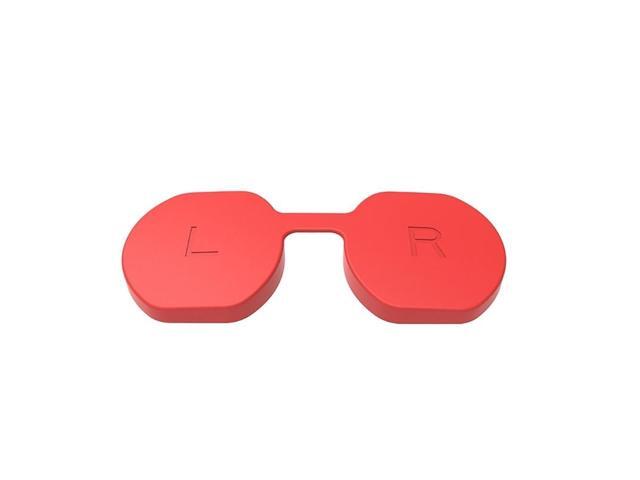 Soft Lens Cover VR Lens Soft VR es Silicone Caps Anti Scratch Caps for PS VR2 Headset Scratchproof Flexible Cover(red)