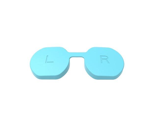 Soft Lens Cover VR Lens Soft VR es Silicone Caps Anti Scratch Caps for PS VR2 Headset Scratchproof Flexible Cover(light blue)