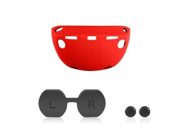 Headset Shells Lens Caps Rocker Caps for PS VR2 Headset Skin Silicone Pad Durable Silicone Sleeves Holder Rocker Caps(red)