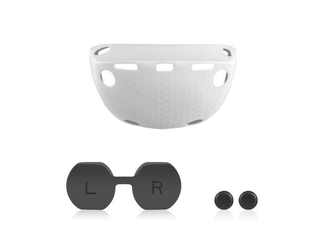 Headset Shells Lens Caps Rocker Caps for PS VR2 Headset Skin Silicone Pad Durable Silicone Sleeves Holder Rocker Caps(White)
