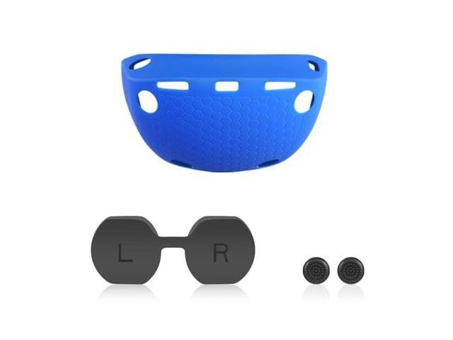 Headset Shells Lens Caps Rocker Caps for PS VR2 Headset Skin Silicone Pad Durable Silicone Sleeves Holder Rocker Caps(blue)