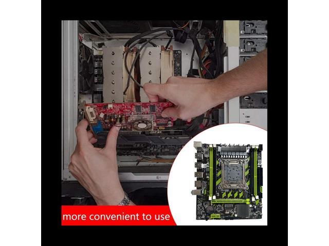 X79G PC Game Motherboard+Switch Cable LGA2011 4XDDR3 RECC RAM Slot M.2 NVME PCIE X16 6XUSB2.0 SATA3.0 Server Motherboard