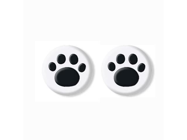 Transparent Cute Cat Paw Thumb Stick Grip High Cap Joystick Cover For Switch NS Lite Joy-Con Controller Thumbstick Case(H)