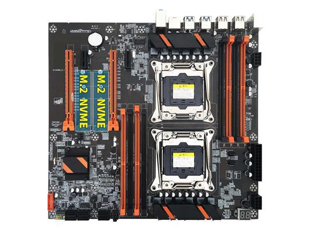 X99 Dual CPU Motherboard+2XE5 2620 V3 CPU+2XDDR4 4G RECC RAM+SATA Cable+Baffle LGA 2011 8XDDR4 Slot Support 2011-V3 CPU