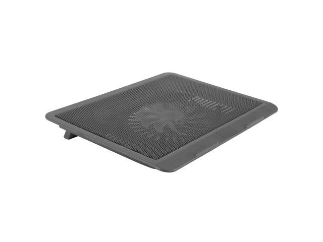 Laptop Fan Cooling Pad with Big Fans, Portable Laptop Cooling Fan with 2 in 1 USB Port, Blue LED Light, Adjustable Stand