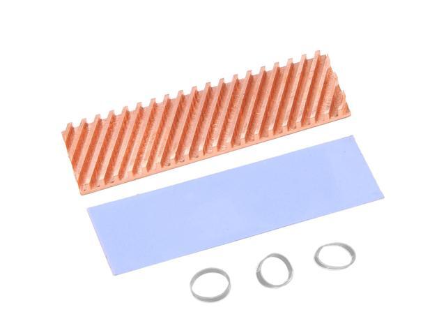 M.2 SSD NVMe Heat Sink M2 2280 Solid State Hard Disk Copper Heatsink Gasket with Thermal Silicone Pad PC Accessories