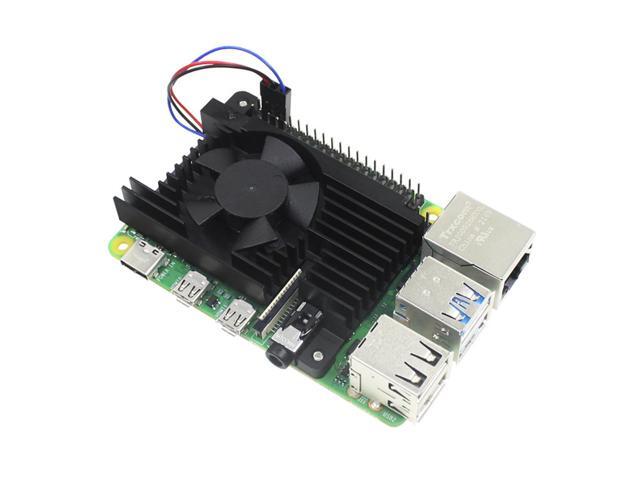 For R-aspberry Pi 4B Development Board Radiator Equipped with 3510 Ultra Silent PWM Speed Regulating Cooling Fan Module