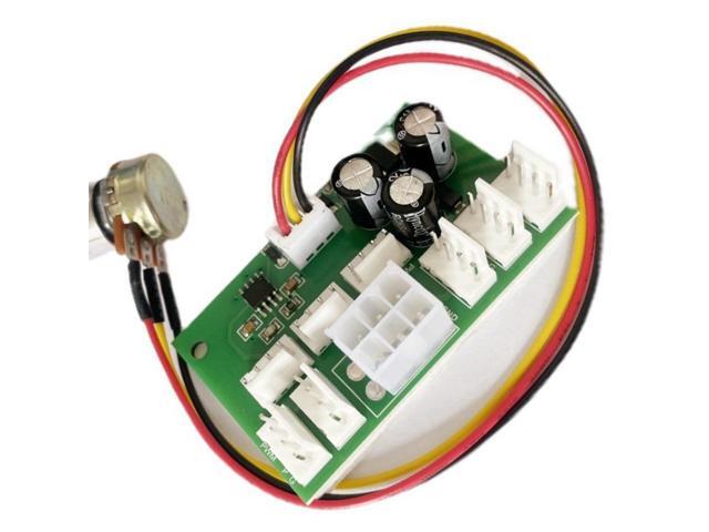 2Pcs Computer Case Miner Fan Speed Controller 8-Channel Fan Hub PWM High-Power Violent Fan Controller Fan Speed Governor