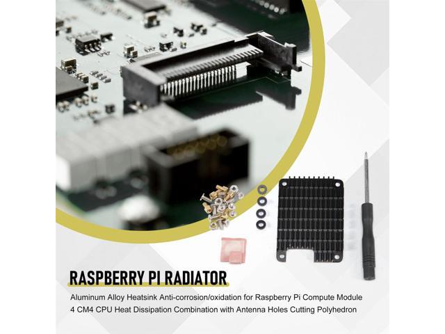 2 Sets Heatsink Aluminium Radiator Cooling Fin for Raspberry-Pi CM4 Compute Module 4 CPU Heat Sink with Thermal Pads