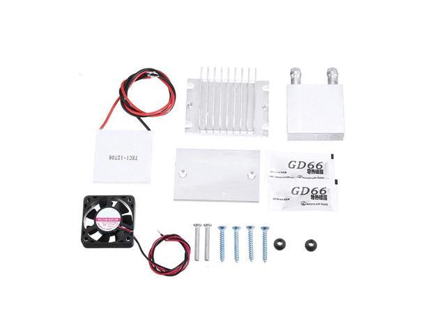 1 Pcs TEC1-12706 Thermoelectric Peltier Module Water Cooler Cooling System 60W Small-Scale DIY Kit