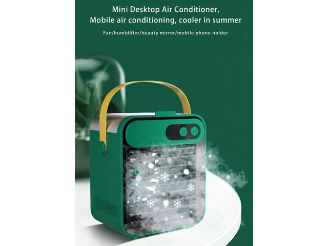 F80 Mini Air Conditioning Fan USB Outdoor 150ML Water Tank Humidifier Home Office Water Cooling Fan Humidifier White