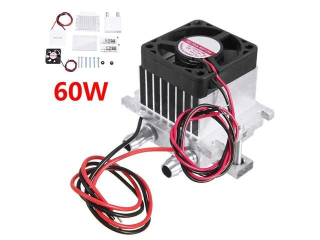 1 Pcs TEC1-12706 Thermoelectric Peltier Module Water Cooler Cooling System 60W Small-Scale DIY Kit