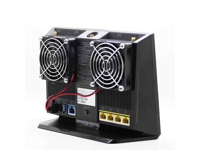 For A-SUS RT-AC68U AC86U EX6200 AC68U EX6200 R8000 AC1900P USB Tenda AC15 Router Dual Cooling Fan USB Fan