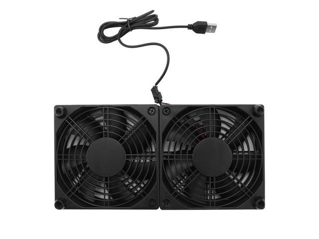 Photos - Computer Cooling 120Mm 5V USB Powered PC Router Dual Fans High Airflow Cooling Fan for Rout