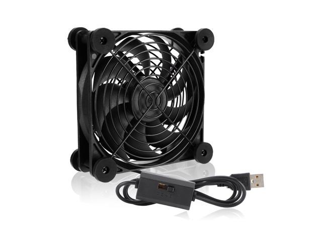 Photos - Computer Cooling Router Fan DIY PC Cooler TV Box Cooling Silent Quiet DC 5V USB Power 120mm