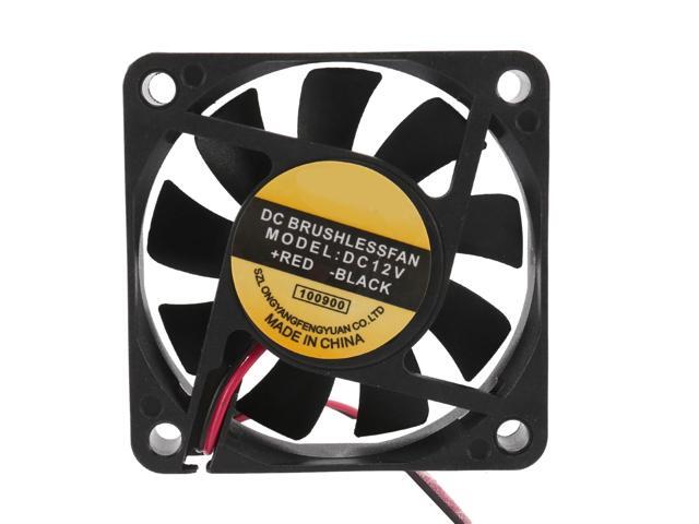 DC 12V 2Pins Cooling Fan 60mm x 15mm for PC Computer Case CPU Cooler