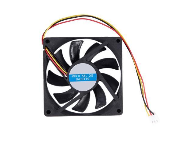 12V 3 Pin CPU Fan Heatsink Cooler Heatsink Fan For PC 80x80x15mm
