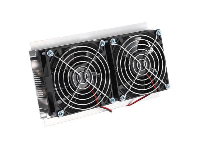 200 x 118 x 95mm 120W Thermoelectric Peltier Refrigeration Semiconductor Cooling System Kit Double Fan