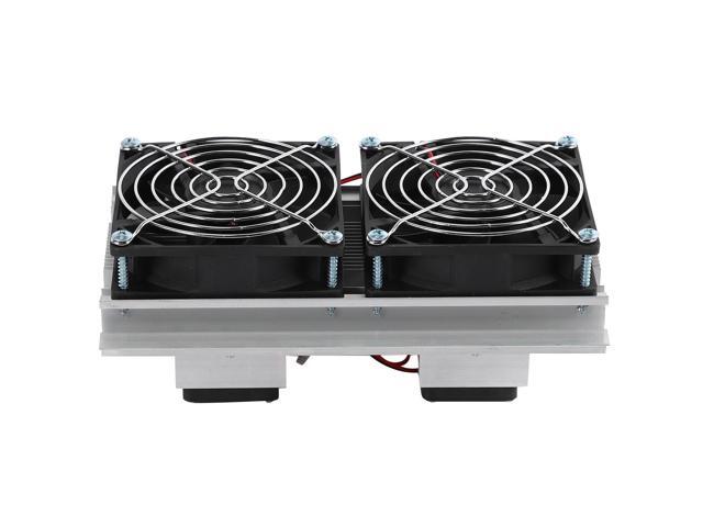 200 x 118 x 95mm 120W Thermoelectric Peltier Refrigeration Semiconductor Cooling System Kit Double Fan