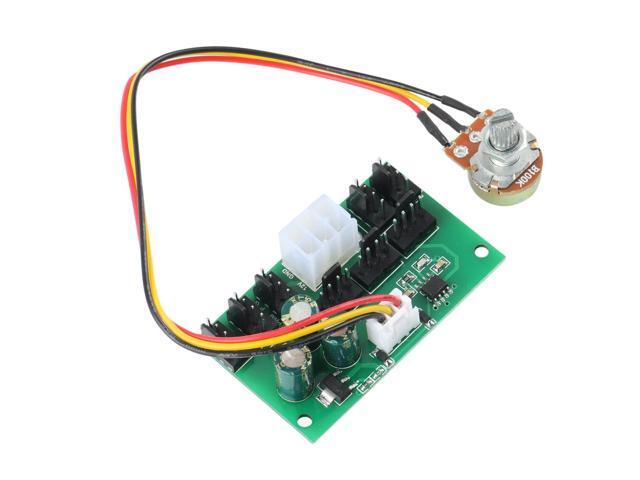 1Pcs Computer Case Miner Fan Speed Controller 8-Channel Fan Hub PWM High-Power Violent Fan Controller DC12V