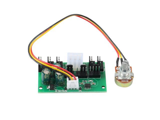 1Pcs Computer Case Miner Fan Speed Controller 8-Channel Fan Hub PWM High-Power Violent Fan Controller DC12V