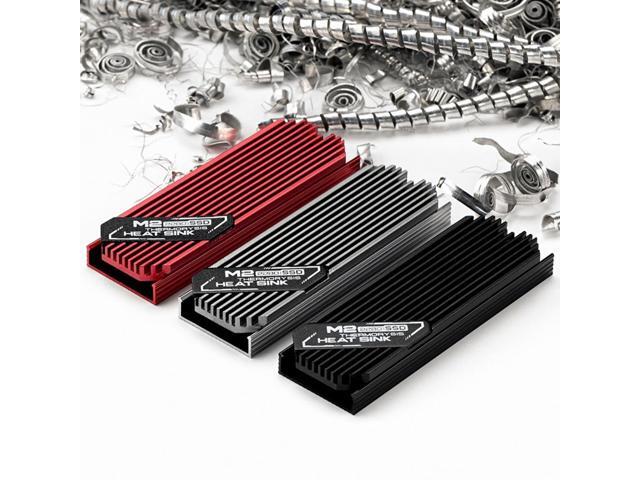 Ultrathin M.2 SSD Heat Sink M2 2280 Solid State Hard Disk Aluminum Heatsink Cooler Cooling Thermal Pad Black