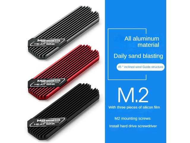 Ultrathin M.2 SSD Heat Sink M2 2280 Solid State Hard Disk Aluminum Heatsink Cooler Cooling Thermal Pad Black
