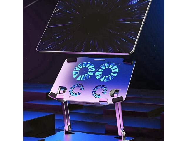Adjustable Tablet Stand Gaming Tablet Cooler for Tablet PC Support Tablet Stand Cooling Fan Pad Tablet Holder Base