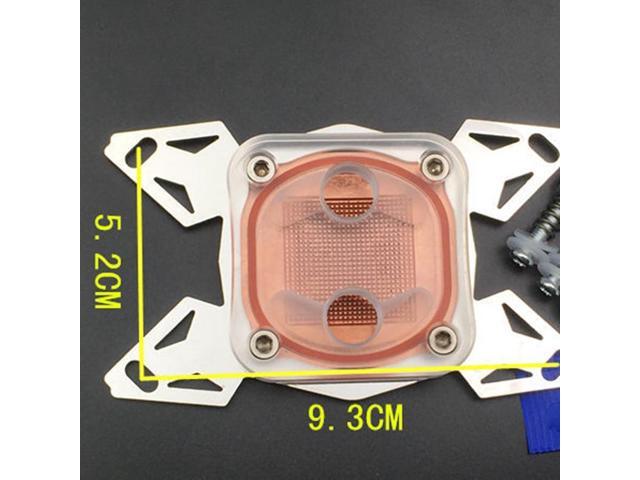 Computer CPU Cooler Water Cooling Block Copper Base POM Cover for Intel LGA 1155 2011 AMD AM4 Fans Cooling