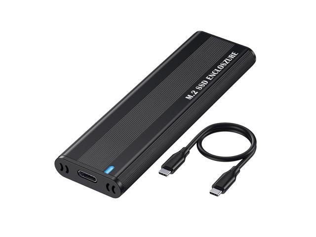 M2 SSD Enclosure Dual Protocol M.2 NVMe SSD Case 10Gbps USB 3.1 Type C Adapter M Key Storage Box for 2230/2242/2260/2280 M.2 SSD(NVME With CC)