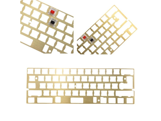 Brass Plate Positioning Board Plate-mounted Stabilizers GH60 GK61 PCB for Mechanical Keyboard