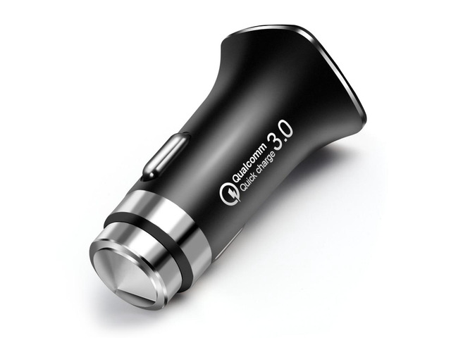 QC3.0 Car Charger 5V3A Quick Charge 3.0 Car-Charger Fast Charging USB Phone vehicle Charger QC2.0 Compatible For Suitable for all mobile phones(Black)