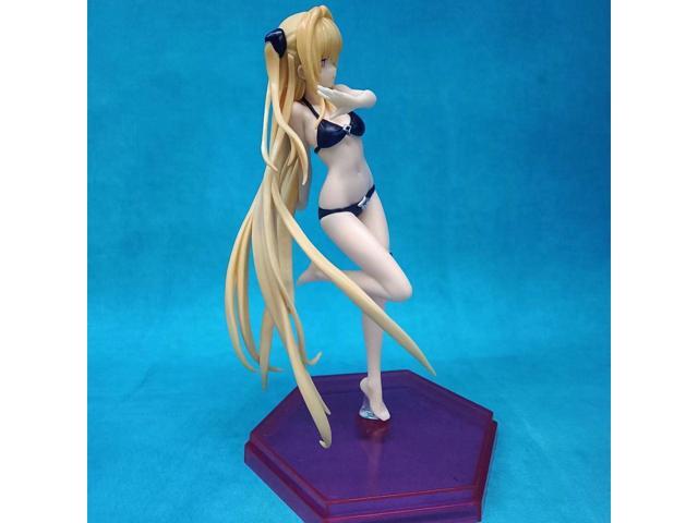 Anime To Love Ru Golden Swimsuit PVC Action Figure Collectible Model Doll Toy 10cm