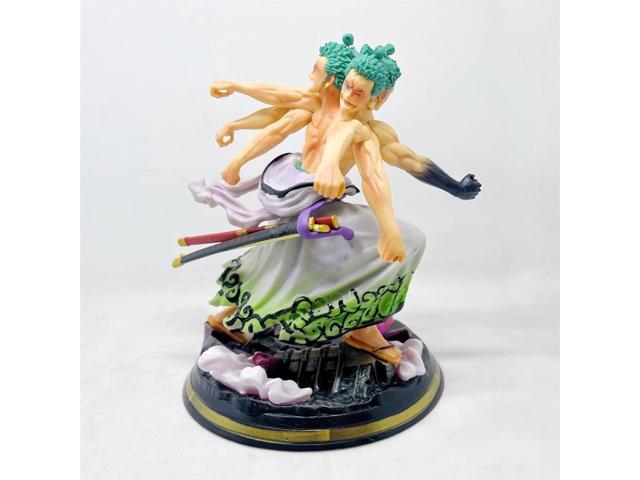 Anime One Piece Roronoa Zoro GK Nine Knives Flow PVC Action Figure Collectible Model Doll Toy 22cm