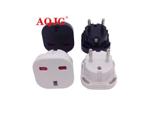 UK to European Euro EU AC Travel Charger Adapter Plug Outlet Converter Adapter 10A/16A 240V Black Arrival