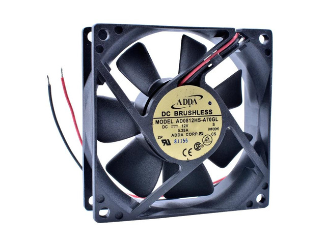 COOLING REVOLUTION AD0812HS-A70GL 8cm 80mm fan 8025 12V 0.25A 2 line air volume 