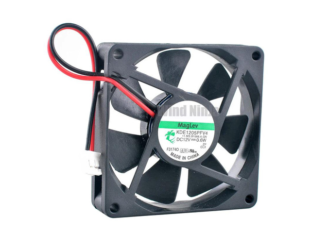 KDE1205PFV4 5cm 50mm fan 50x50x10mm DC12V 0.6W 2pin Quiet cooling fan for printer power supply