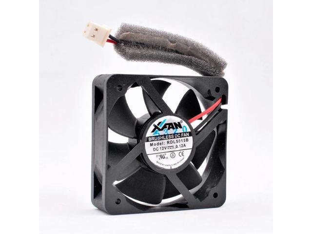 RDL5015B 5cm 50mm fan 50x50x15mm DC12V 0.12A 4500rpm 2 wires 2pin double ball bearings Quiet cooling fan