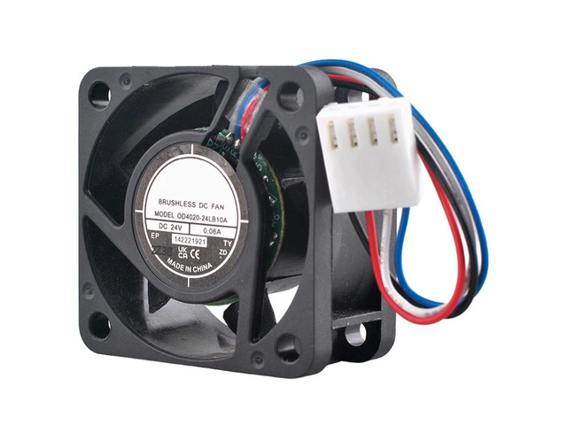 Dual Ball Bearing Cooling Fan for Power Frequency Converter, OD4020-24LB10A, 4cm