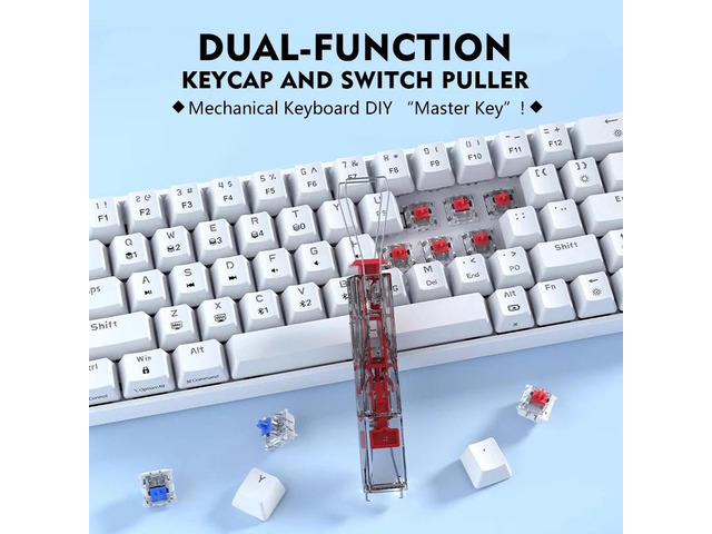 JUMPEAK Hot-Swappable Mechanical Keyboard Switch Puller Key Keycap Remover 2 IN 