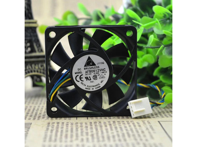 AFB0612VHC 60x60x15mm 6015 60MM CPU Comptuter Case Cooling Fan 12V 0.36A with 4p