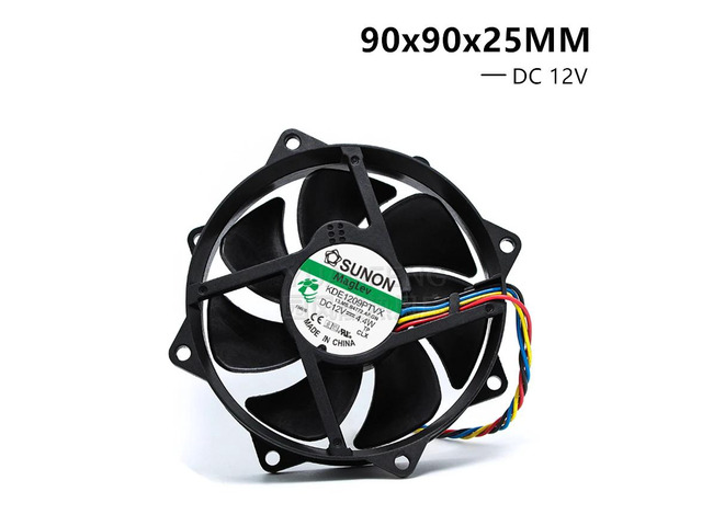 9025 9225 90MM 90*90*25mm 92*92*25 MM Circular Fan For 775 CPU KDE1209PTVX 12V 4