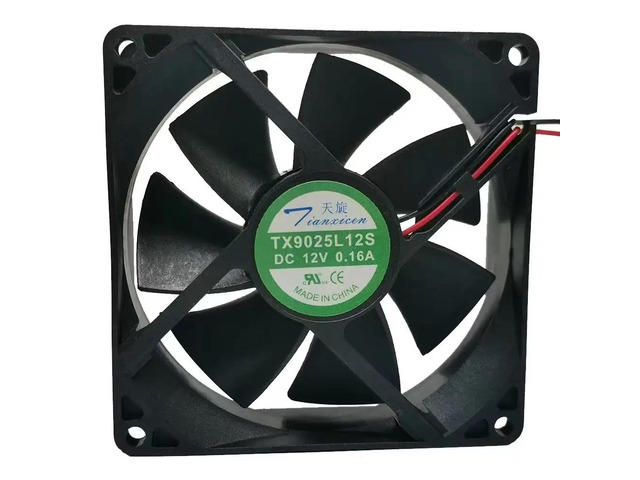 for tx9025l12s DC 12V 0.16A 9cm 9025 cooling fan 9cm 2-wire wine cabinet refrige