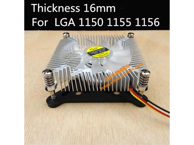 Ultra-thin CPU Fan For LGA1150 LGA1155 LAG1156 CPU Cooler With 70mm Silent Fan Comptuter CPU Cooling Fan With 3pin